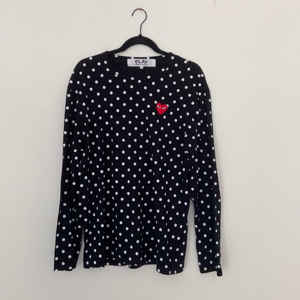Comes Des garçons polka dot long sleeve